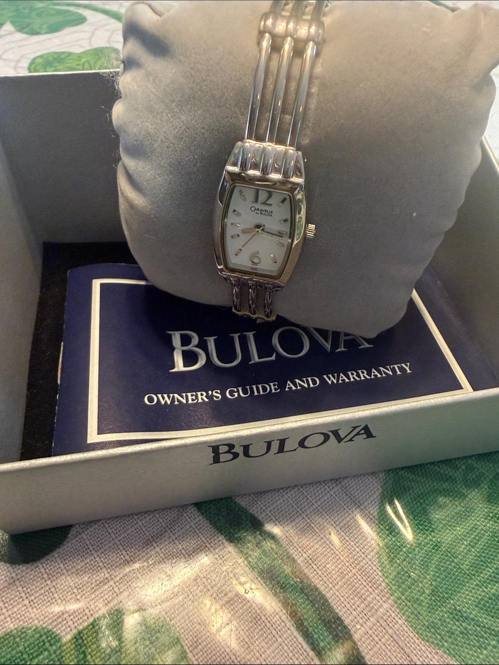 Bulova Women's Silver Bracelet Watch with White Dial